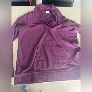 L.L. Bean Deep Purple Fleece Pullover